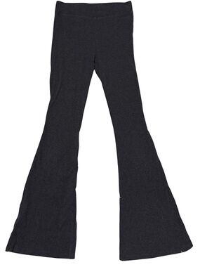 Aerie Ribbed Flare Leggings Dark Gray Small Petite High Rise